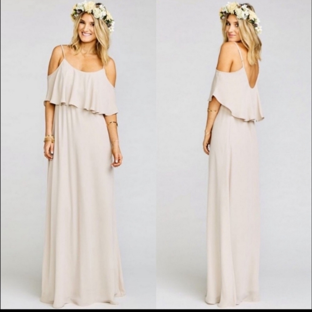 🌿 Show Me Your Mumu Caitlin Ruffle Maxi Dress